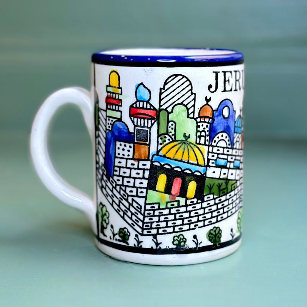 Handmade Ceramic Mug - Jerusalem City