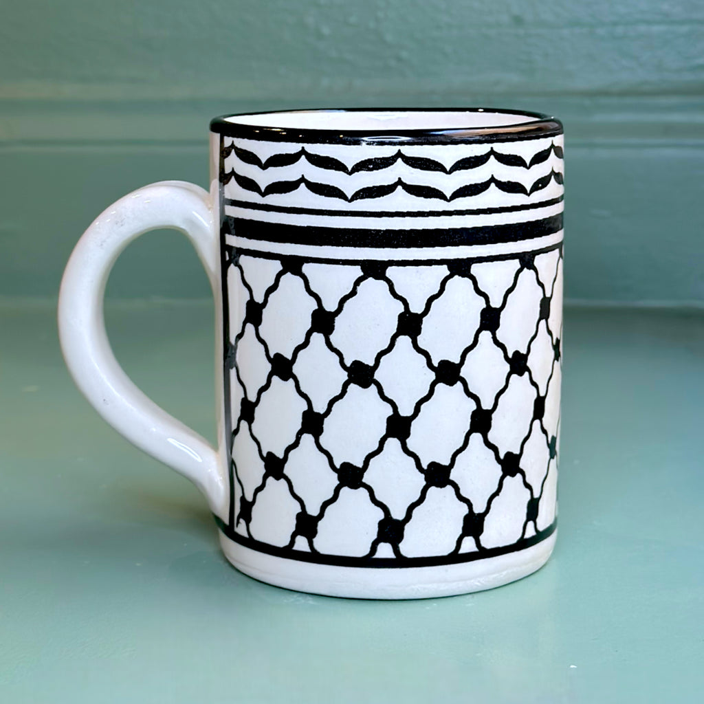 Handmade Ceramic Mug - Kuffiyyeh