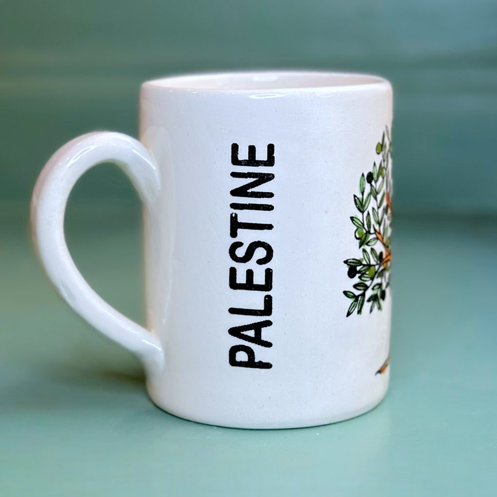 Handmade Ceramic Mug - Olive Tree